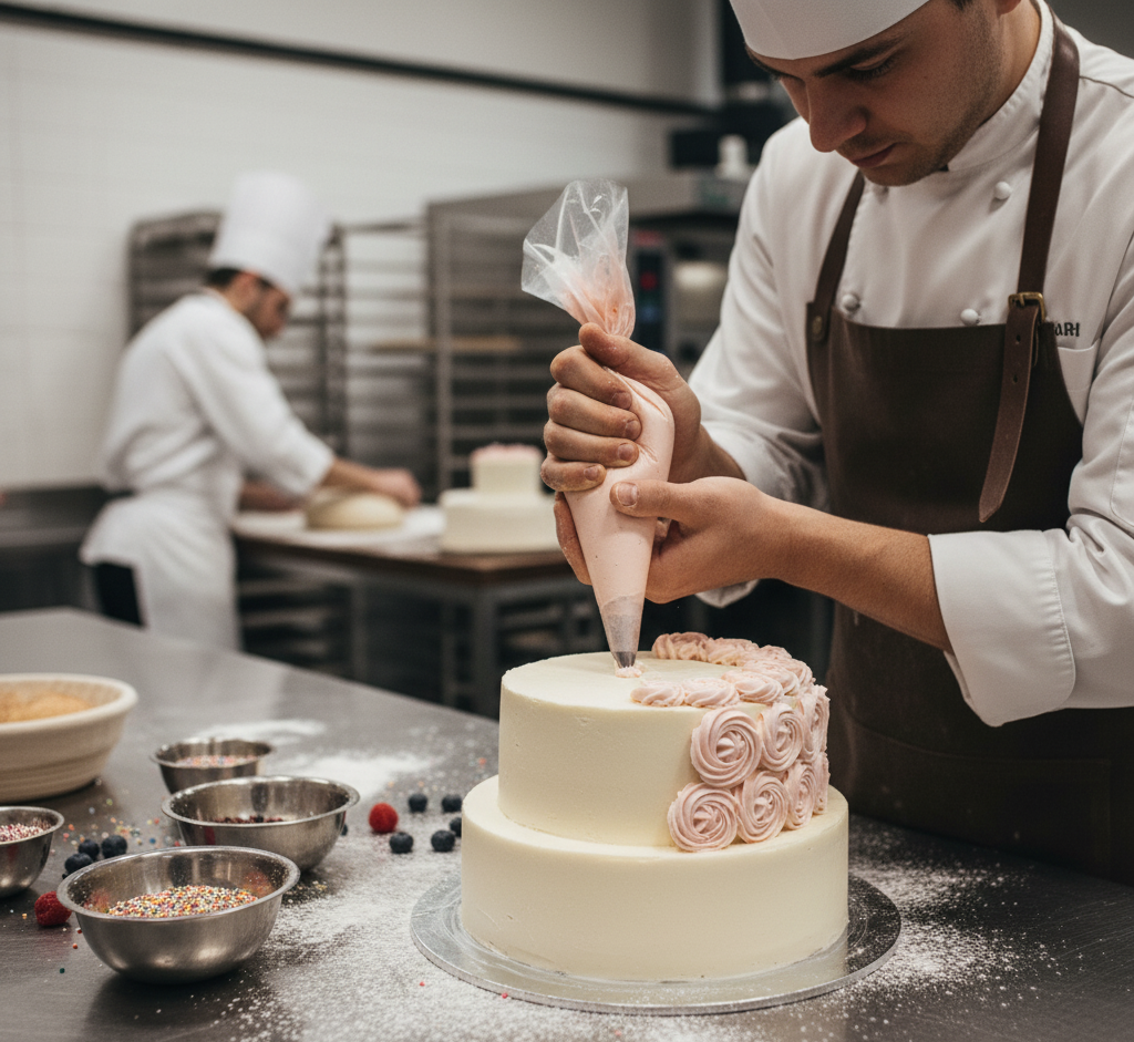 Decoración de tortas con frutas frescas